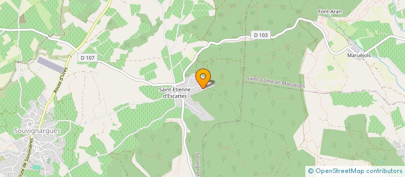 localisation de l'entreprise ARTIS R.LM  SOUVIGNARGUES