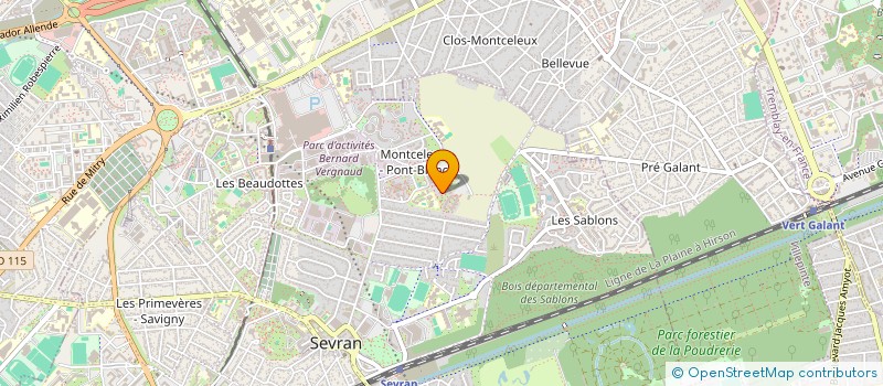 localisation de l'entreprise ARTIS RAVALEMENT  SEVRAN