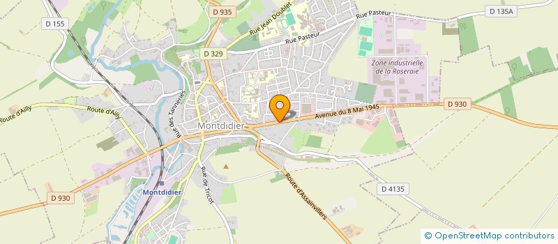 localisation de l'entreprise ARTISA'ARM à MONTDIDIER
