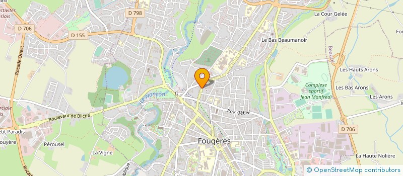 localisation de l'entreprise ARTISA IMPRIM  FOUGERES