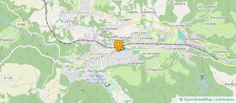 localisation de l'entreprise ARTISABAT AUVERGNE  LA BOURBOULE