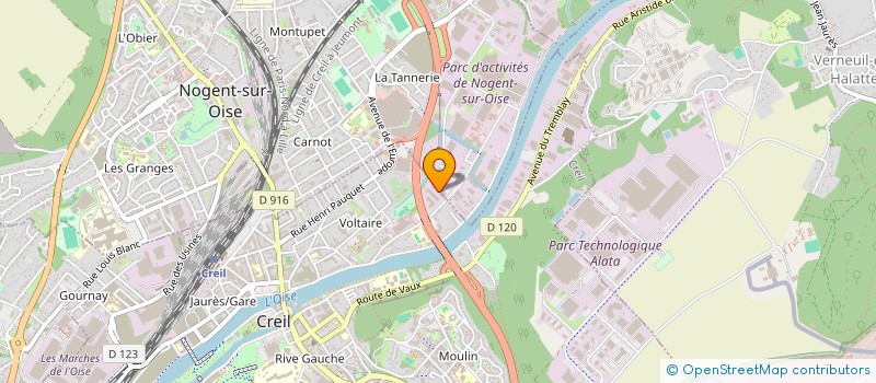 localisation de l'entreprise ARTISAL à CREIL