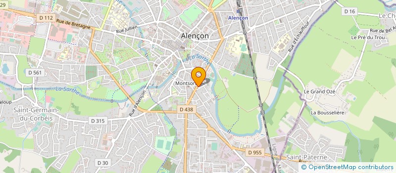 localisation de l'entreprise ARTISAN A VOTRE SERVICE à ALENCON