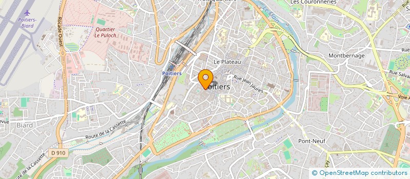 localisation de l'entreprise ARTISAN AGREE AFFILIE AU GIE RADIO TAXI  POITIERS