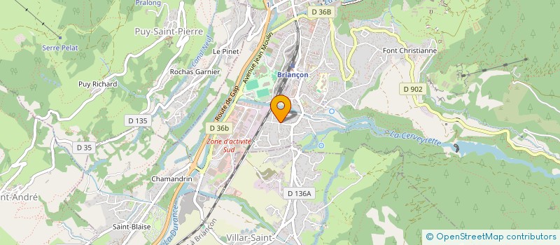 localisation de l'entreprise ARTISAN'ALPES  BRIANCON