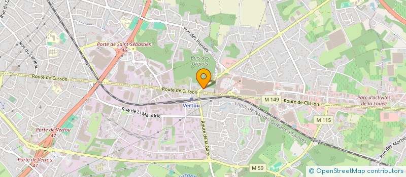 localisation de l'entreprise ARTISAN BATIMENT CONCEPT  SAINT-SEBASTIEN-SUR-LOIRE