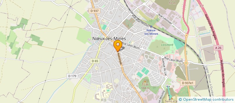 localisation de l'entreprise ARTISAN BATISSEUR  NUX-LES-MINES