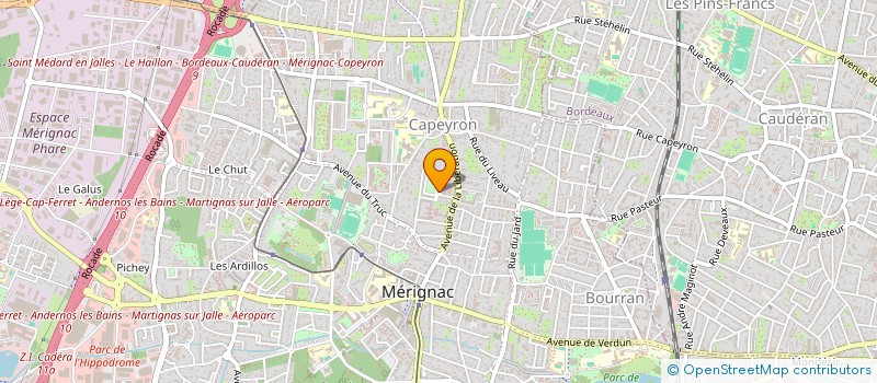 localisation de l'entreprise ARTISAN BORDELAIS  MERIGNAC