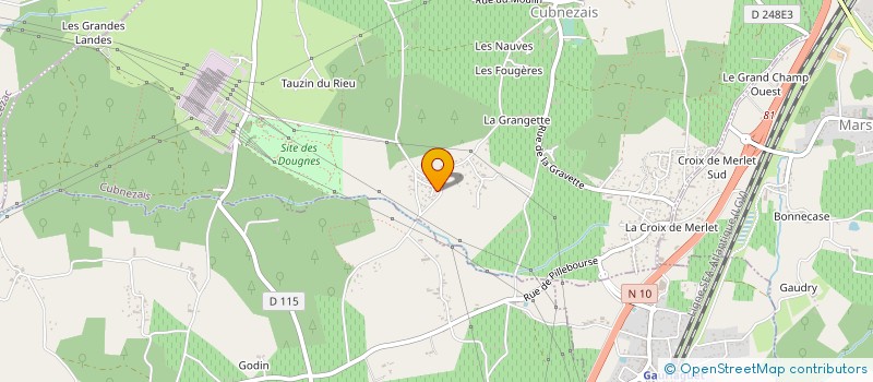 localisation de l'entreprise ARTISAN CARPENTIER C à CUBNEZAIS