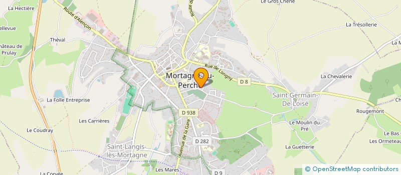 localisation de l'entreprise ARTISAN CHAUDR TUYAUTERIE INOX MORTAGN à SAINT-LANGIS-LES-MORTAGNE
