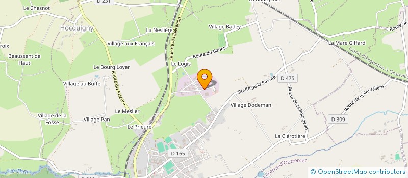 localisation de l'entreprise ARTISAN CHAUFFAGE PLOMBERIE ENERGIE  LA HAYE-PESNEL