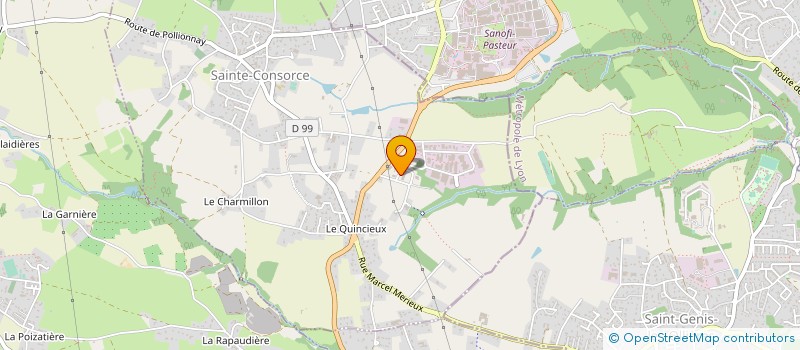 localisation de l'entreprise ARTISAN DE L OUEST  SAINTE-CONSORCE