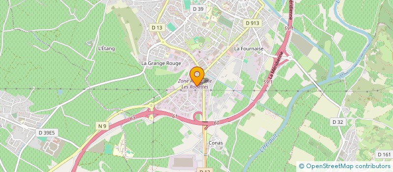 localisation de l'entreprise ARTISAN DE LA RENAISSANCE  PEZENAS