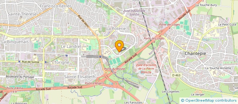 localisation de l'entreprise ARTISAN DEPANNAGE DES USAGERS à RENNES