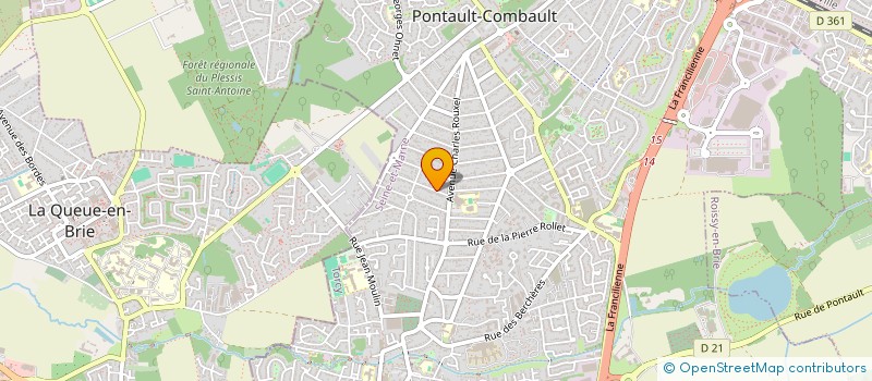 localisation de l'entreprise ARTISAN DU BATIMENT & ELECTRICITE à PONTAULT-COMBAULT