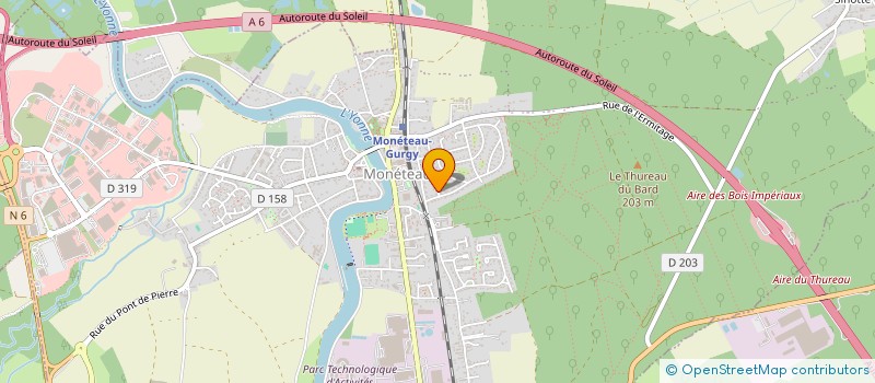 localisation de l'entreprise ARTISAN DU MONDE - AUXERRE à MONETEAU