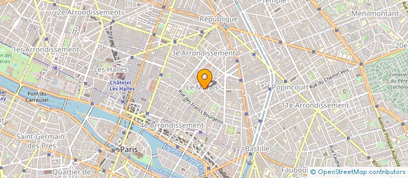 localisation de l'entreprise ARTISAN FLEURISTE à PARIS