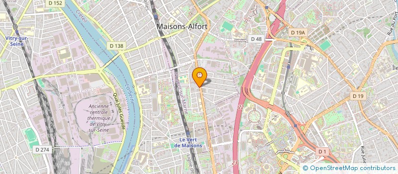 localisation de l'entreprise ARTISAN GAZ SERVICES  MAISONS-ALFORT