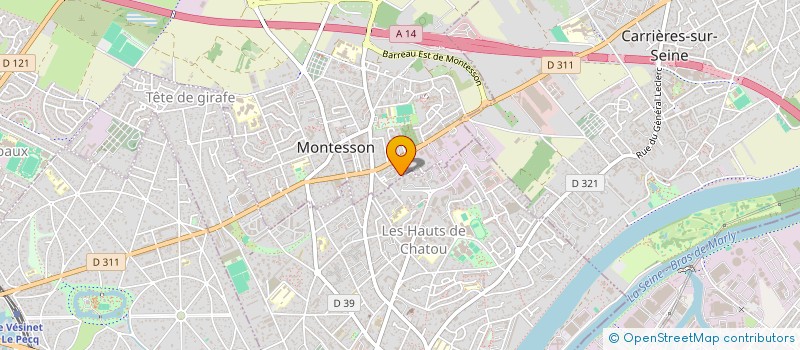 localisation de l'entreprise ARTISAN LA FONTAINE PERE ET FILS  LE VESINET