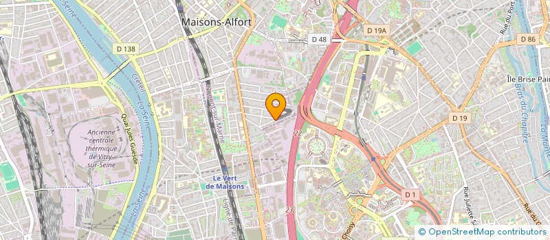 localisation de l'entreprise ARTISAN LACOURT PLOMBIER SERVICE  MAISONS-ALFORT