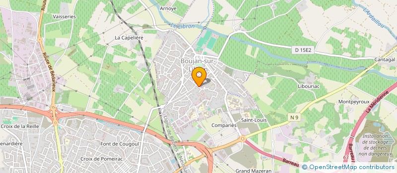 localisation de l'entreprise ARTISAN MACON SPECIALISE à BOUJAN-SUR-LIBRON