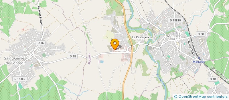 localisation de l'entreprise ARTISAN MENUISIER AGENCEUR EBENISTERIE à MAGALAS