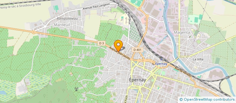 localisation de l'entreprise ARTISAN MENUISIER SPARNACIEN  EPERNAY