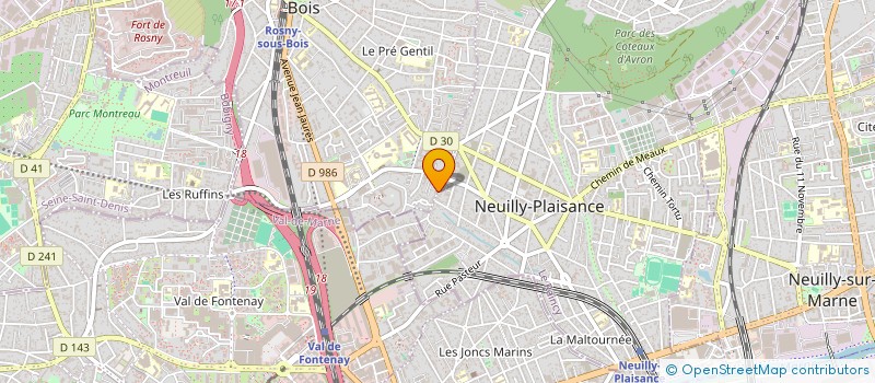 localisation de l'entreprise ARTISAN PERE ET FILS à ROSNY-SOUS-BOIS