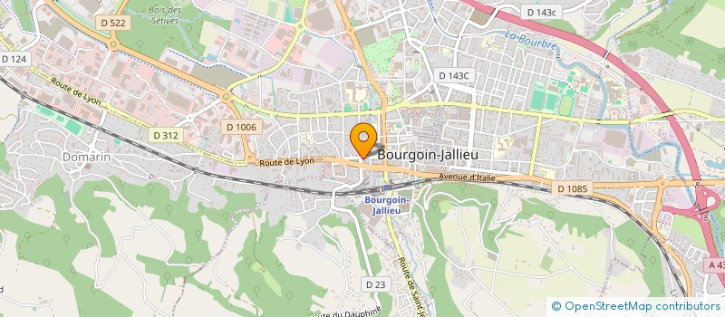 localisation de l'entreprise ARTISAN PLOMBERIE CHAUFFAGE FARFOUILLON  BOURGOIN-JALLIEU