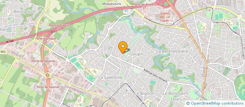 localisation de l'entreprise ARTISAN PLOMBIER ET CHAUFFAGISTE à ORVAULT