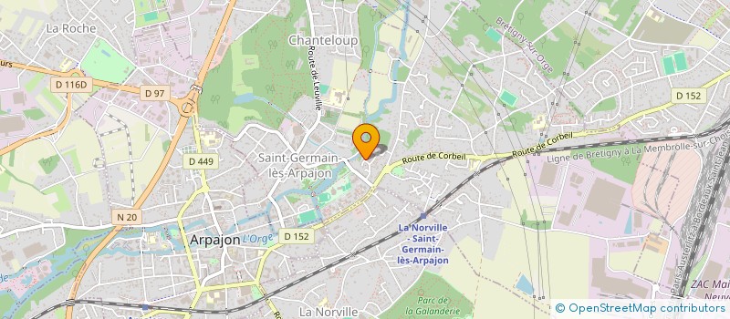 localisation de l'entreprise ARTISAN PLOMBIER SANITAIRES DEPANNAGES à SAINT-GERMAIN-LES-ARPAJON