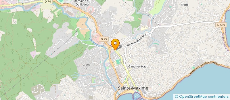 localisation de l'entreprise ARTISAN TERRASSIER SOLA à SAINTE-MAXIME