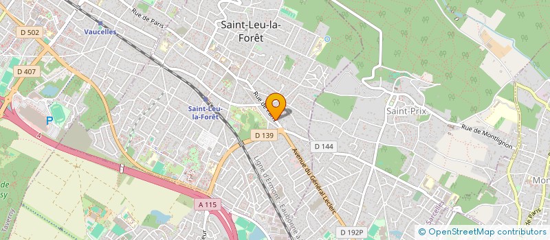 localisation de l'entreprise ARTISAN THIERRY OGER  SAINT-LEU-LA-FORET