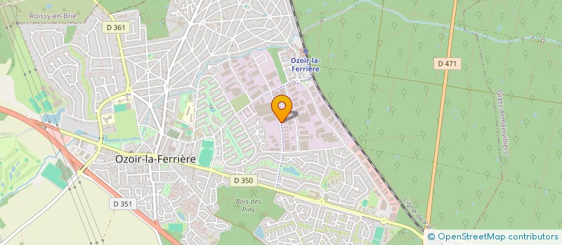 localisation de l'entreprise ARTISAN TRAITEUR 77  OZOIR-LA-FERRIERE