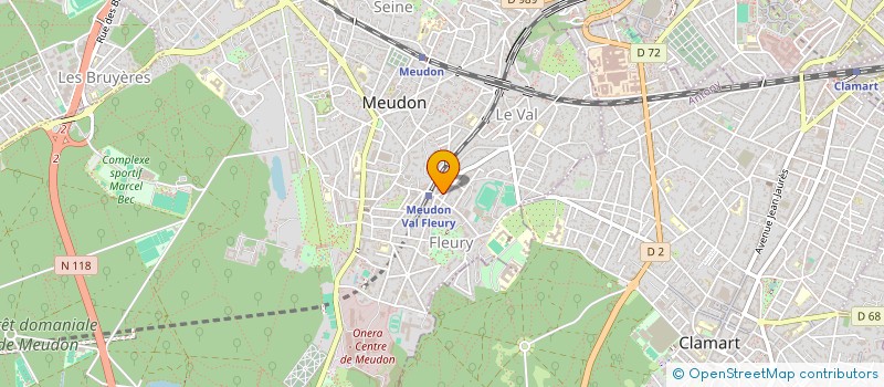 localisation de l'entreprise ARTISAN VITRIER à MEUDON