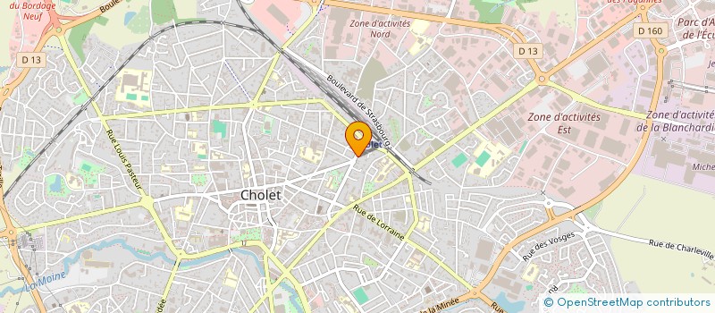 localisation de l'entreprise ARTISANAH à CHOLET