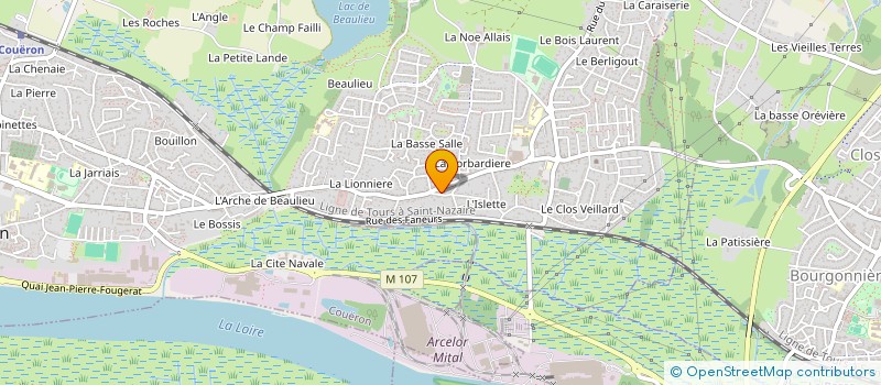 localisation de l'entreprise ARTISANAL DEMENAGEMENTS GAUTIER GUIMARD à COUERON