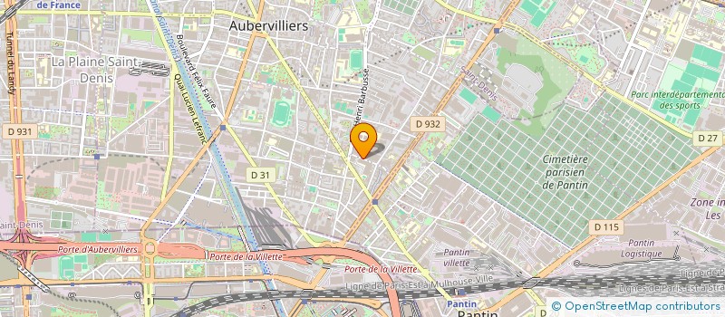 localisation de l'entreprise ARTISANAL THEATRE  AUBERVILLIERS