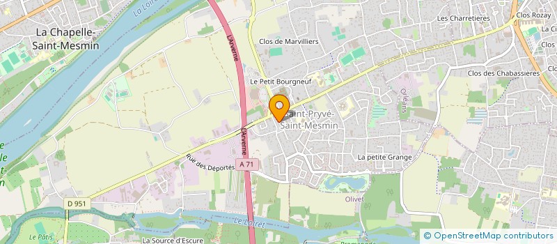 localisation de l'entreprise ARTISANALE CONSTRUCTION à SAINT-PRYVE-SAINT-MESMIN