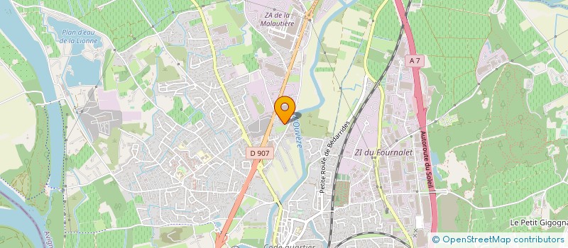 localisation de l'entreprise ARTISANALE DE PEINTURE à SORGUES