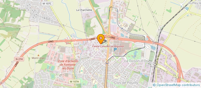 localisation de l'entreprise ARTISANALE DES TAXIS RADIO TELEPHONE  DIJON