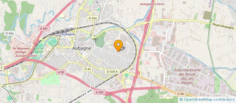 localisation de l'entreprise ARTISANALE MACONNERIE GLE SAURIN ROGER à AUBAGNE