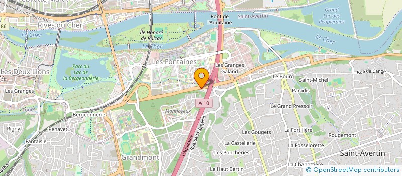 localisation de l'entreprise ARTISANAT A DOMICILE  TOURS