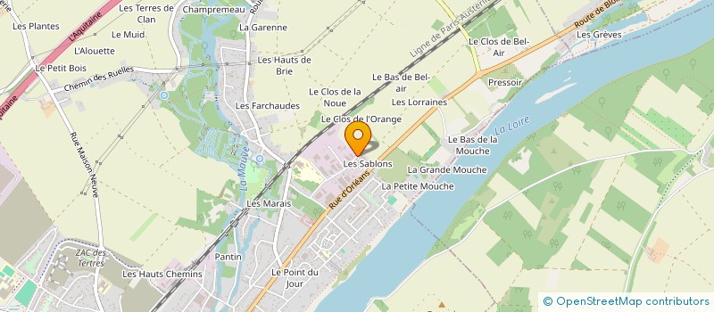 localisation de l'entreprise ARTISANAT CHAUFFAGE SERVICES SARL à MEUNG-SUR-LOIRE