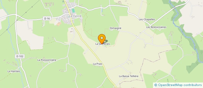 localisation de l'entreprise ARTISANAT CONSTRUCTION RENOVATION  LE FERRE