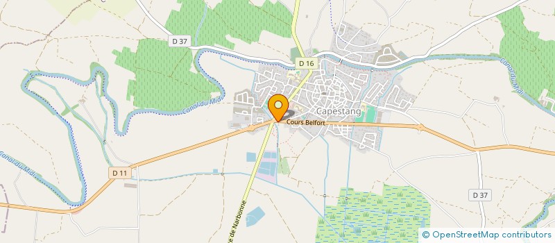 localisation de l'entreprise ARTISANAT DE L'OCEAN INDIEN  CAPESTANG