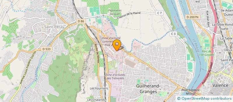 localisation de l'entreprise ARTISANAT ET PRODUITS MALGACHE à SAINT-PERAY