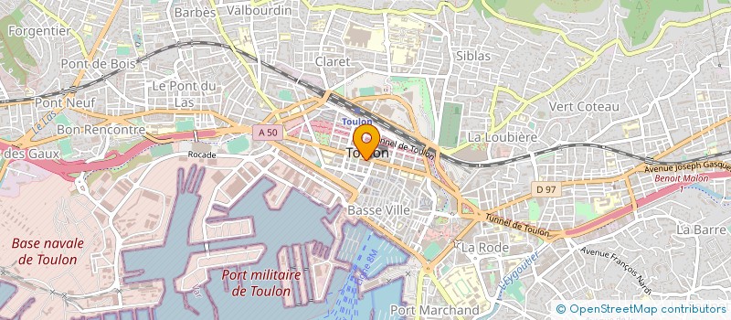 localisation de l'entreprise ARTISANAT ET PUBLICITE à TOULON
