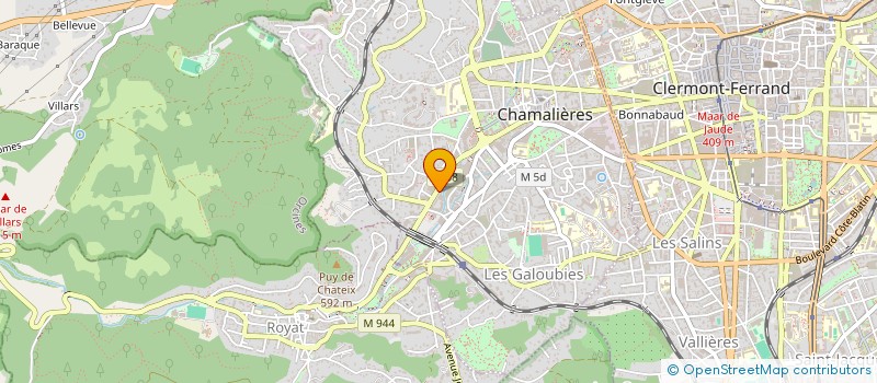 localisation de l'entreprise ARTISANAT ET TRAVAIL à CHAMALIERES