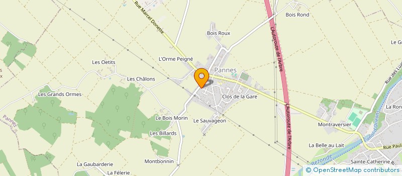 localisation de l'entreprise ARTISANAT - LOISIRS - PANNES à PANNES